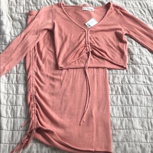 Midi Skirt & Crop Top Combo